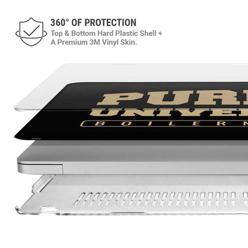 Purdue University Boilermakers Bold MacBook Air 15in (2023-2025) Case plus Skin