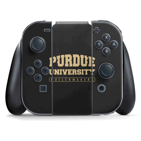 Purdue University Boilermakers Bold Nintendo Switch (2017-2021) Joy-Con Controller Skin