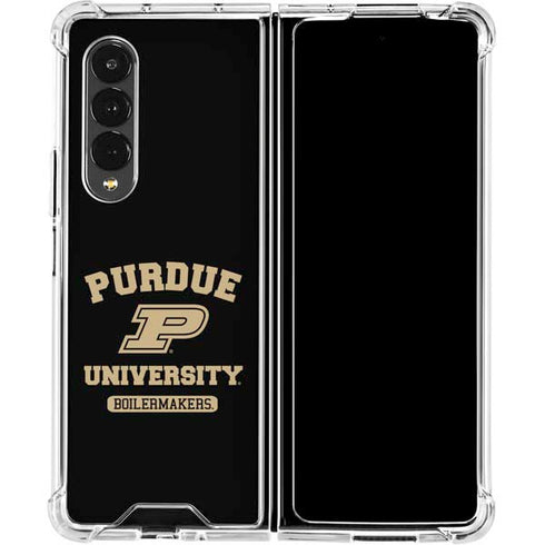 Purdue University Purdue University Boilermakers Galaxy Z Fold4 5G Clear Case