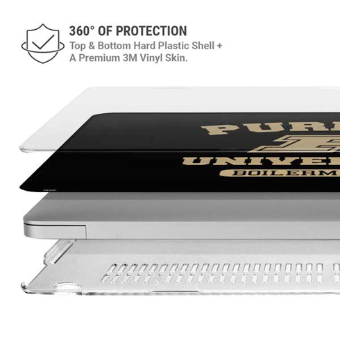 Purdue University Boilermakers MacBook Air 15in (2023-2025) Case plus Skin