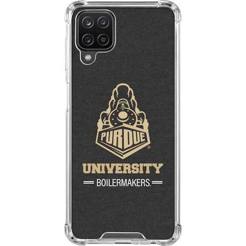 Purdue University Purdue University Boilermakers Signature Logo Galaxy A12 Clear Case