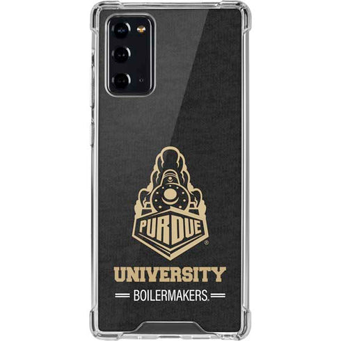 Purdue University Purdue University Boilermakers Signature Logo Galaxy Note20 5G Clear Case