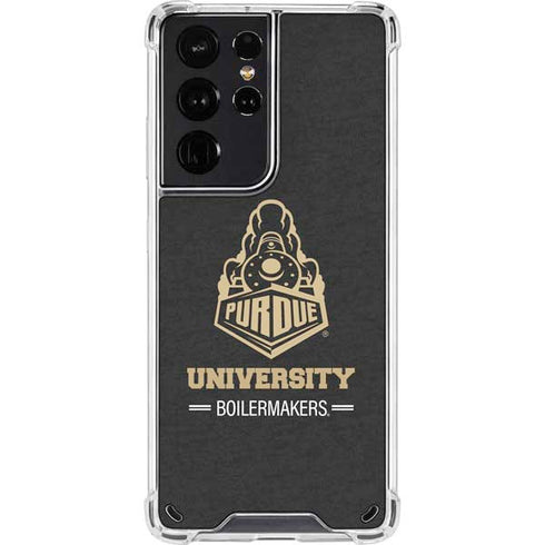 Purdue University Purdue University Boilermakers Signature Logo Galaxy S21 Ultra 5G Clear Case