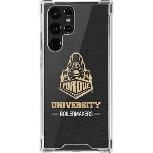 Purdue University Purdue University Boilermakers Signature Logo Galaxy S22 Ultra Clear Case