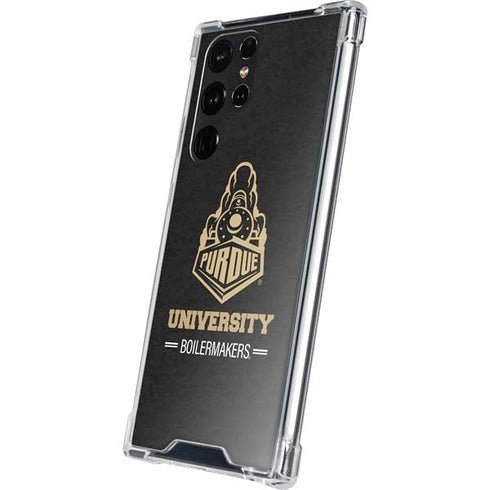 Purdue University Purdue University Boilermakers Signature Logo Galaxy S22 Ultra Clear Case