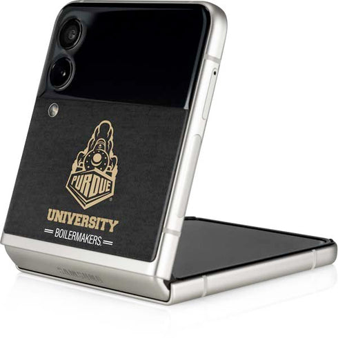 Purdue University Purdue University Boilermakers Signature Logo Galaxy Z Flip3 5G Skin