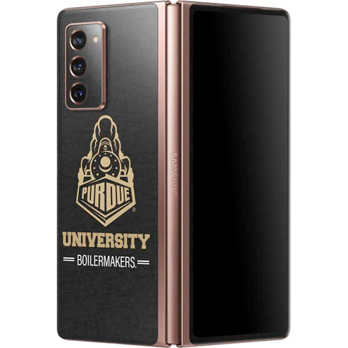 Purdue University Purdue University Boilermakers Signature Logo Galaxy Z Fold2 5G Skin