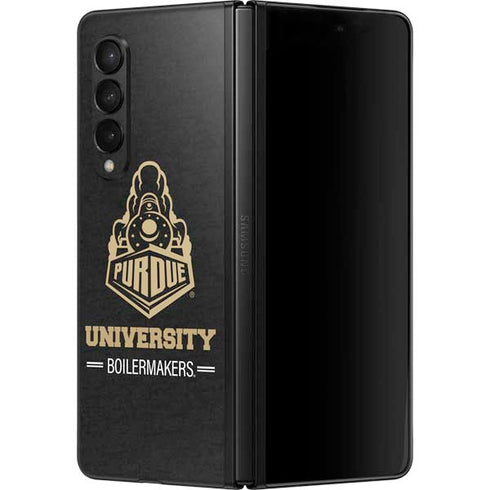 Purdue University Purdue University Boilermakers Signature Logo Galaxy Z Fold3 5G Skin