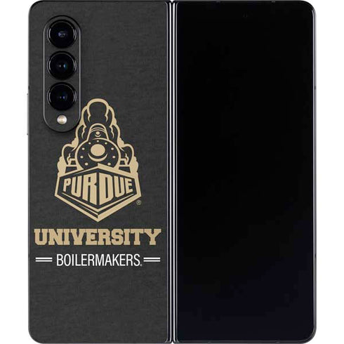 Purdue University Purdue University Boilermakers Signature Logo Galaxy Z Fold4 5G Skin