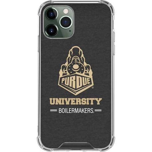 Purdue University Purdue University Boilermakers Signature Logo iPhone 11 Pro Max Clear Case