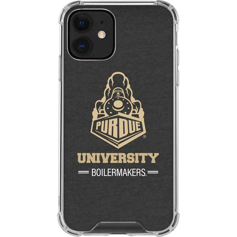 Purdue University Purdue University Boilermakers Signature Logo iPhone 12 Clear Case