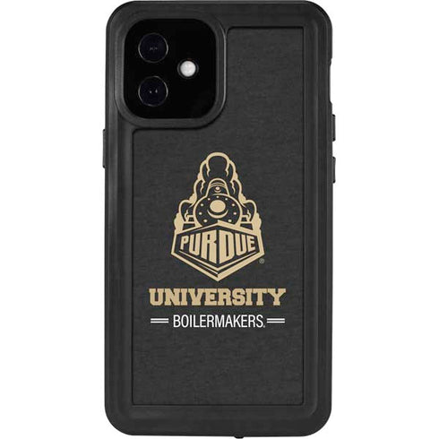 Purdue University Purdue University Boilermakers Signature Logo iPhone 12 Mini Waterproof Case