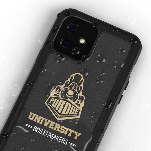 Purdue University Purdue University Boilermakers Signature Logo iPhone 12 Mini Waterproof Case