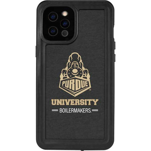 Purdue University Purdue University Boilermakers Signature Logo iPhone 12 Pro Max Waterproof Case