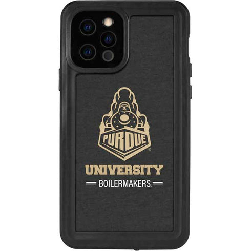 Purdue University Purdue University Boilermakers Signature Logo iPhone 12 Pro Waterproof Case