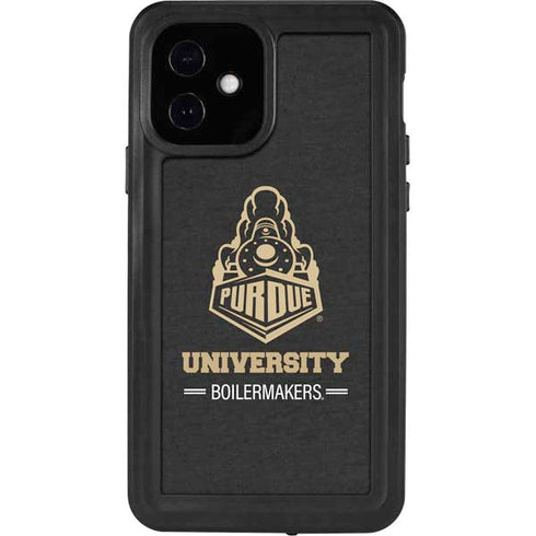Purdue University Purdue University Boilermakers Signature Logo iPhone 12 Waterproof Case