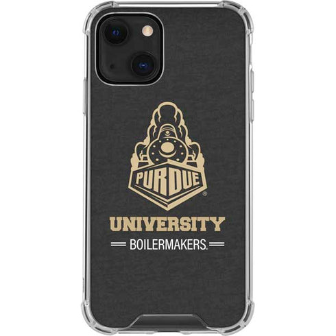 Purdue University Purdue University Boilermakers Signature Logo iPhone 13 Clear Case
