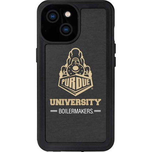 Purdue University Purdue University Boilermakers Signature Logo iPhone 13 Mini Waterproof Case