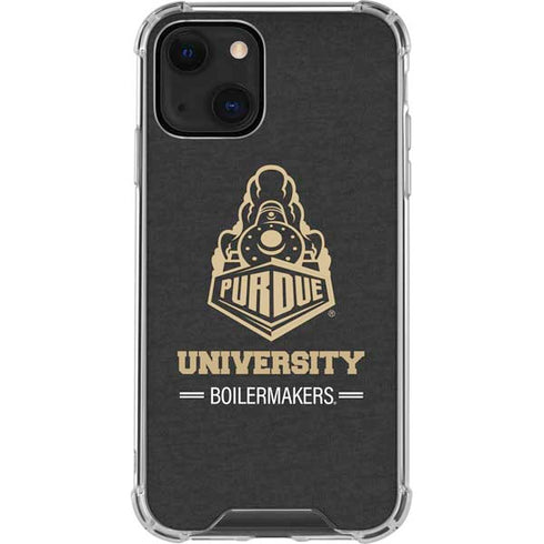 Purdue University Purdue University Boilermakers Signature Logo iPhone 14 Clear Case