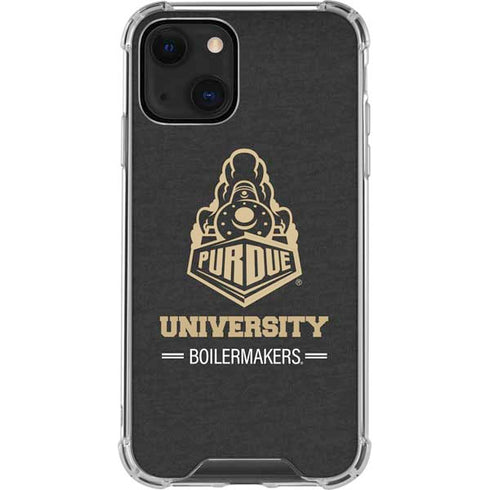 Purdue University Purdue University Boilermakers Signature Logo iPhone 14 Plus Clear Case