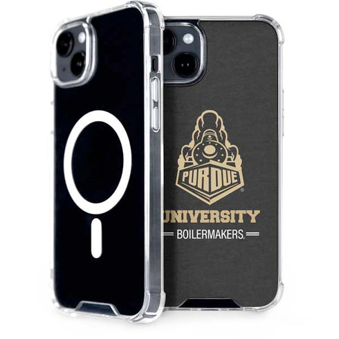 Purdue University Purdue University Boilermakers Signature Logo iPhone 15 Plus MagSafe Case