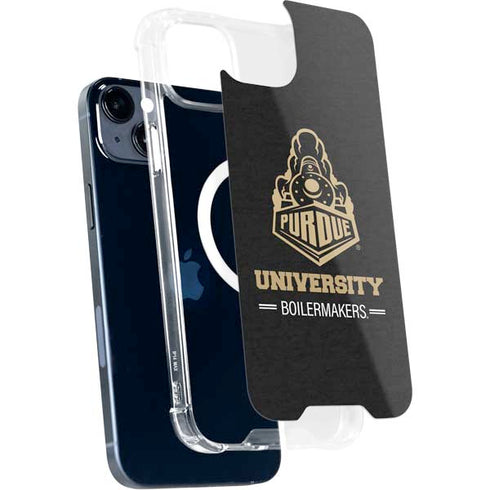 Purdue University Purdue University Boilermakers Signature Logo iPhone 15 Plus MagSafe Case