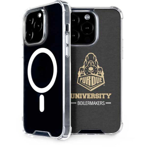 Purdue University Purdue University Boilermakers Signature Logo iPhone 14 Pro MagSafe Case