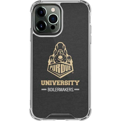 Purdue University Purdue University Boilermakers Signature Logo iPhone 14 Pro Max Clear Case