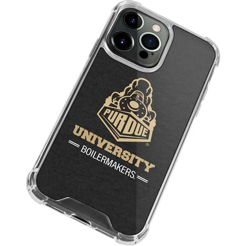 Purdue University Purdue University Boilermakers Signature Logo iPhone 14 Pro Max Clear Case