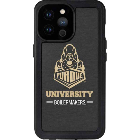 Purdue University Purdue University Boilermakers Signature Logo iPhone 14 Pro Max Waterproof Case