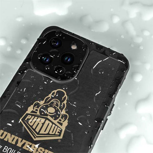 Purdue University Purdue University Boilermakers Signature Logo iPhone 14 Pro Max Waterproof Case