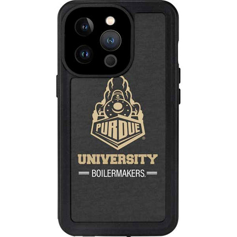 Purdue University Purdue University Boilermakers Signature Logo iPhone 14 Pro Waterproof Case