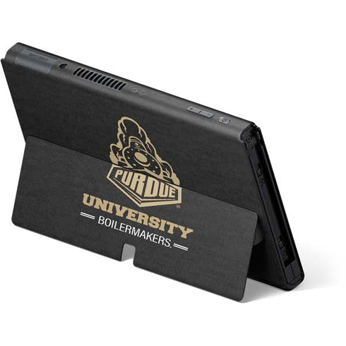 Purdue University Purdue University Boilermakers Signature Logo Nintendo Switch OLED (2021) Skin