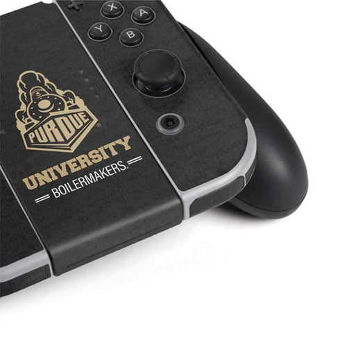 Purdue University Purdue University Boilermakers Signature Logo Nintendo Switch OLED (2021) Skin