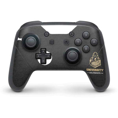 Purdue University Purdue University Boilermakers Signature Logo Nintendo Switch Pro Controller Skin