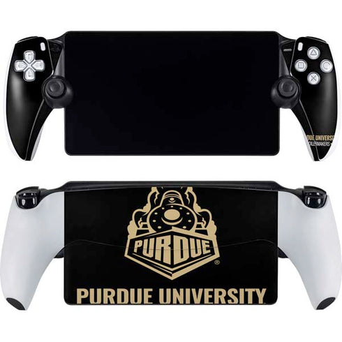 Purdue University Purdue University Boilermakers Signature Logo PlayStation Portal Remote Player Skin