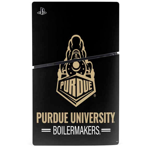 Purdue University Purdue University Boilermakers Signature Logo PS5 Slim Disk Console Skin
