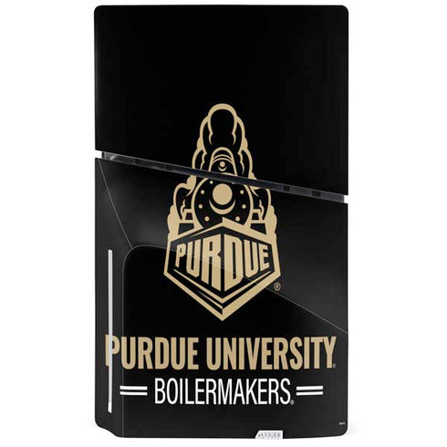 Purdue University Purdue University Boilermakers Signature Logo PS5 Slim Disk Console Skin