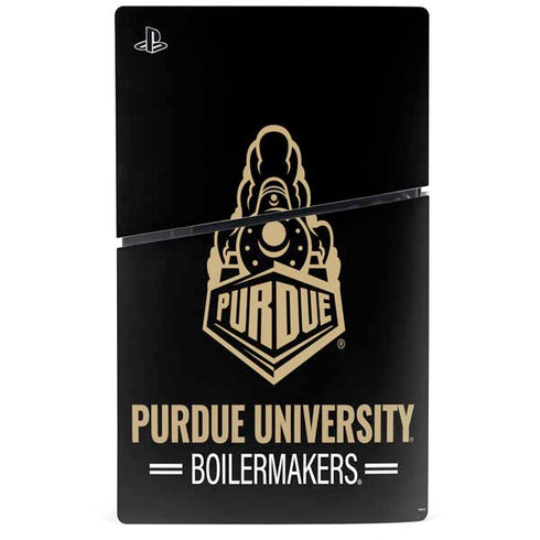 Purdue University Purdue University Boilermakers Signature Logo PS5 Slim Digital Edition Console Skin