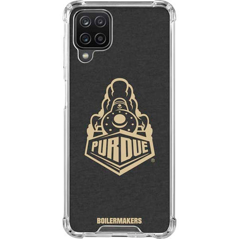 Purdue University Purdue University Signature Logo Galaxy A12 Clear Case