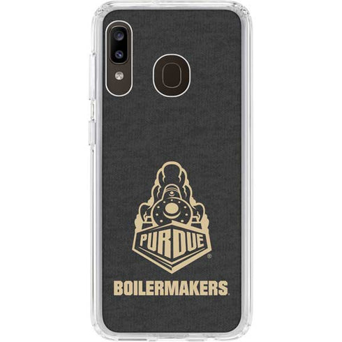 Purdue University Purdue University Signature Logo Galaxy A20 Clear Case