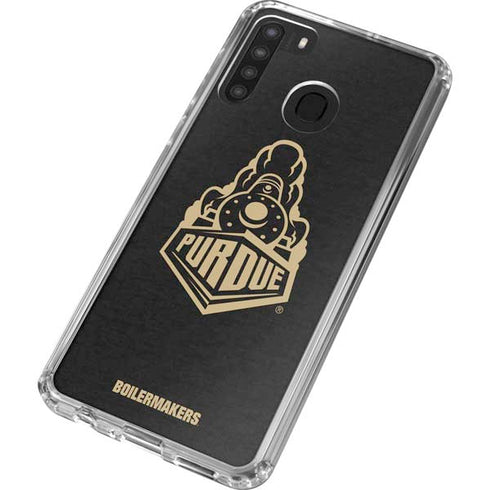 Purdue University Purdue University Signature Logo Galaxy A21 Clear Case