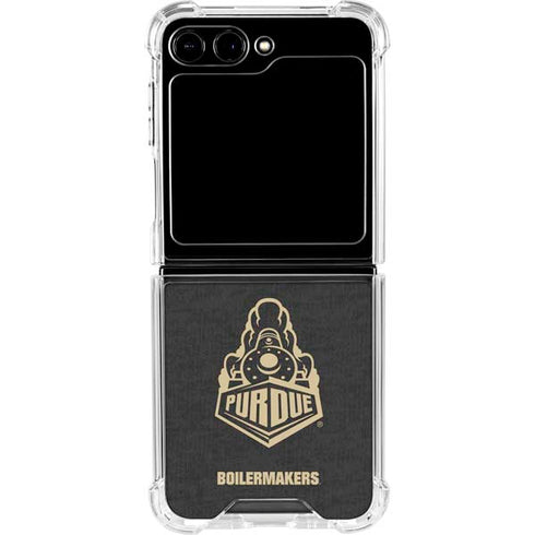 Purdue University Purdue University Signature Logo Galaxy Z Flip5 5G Clear Case