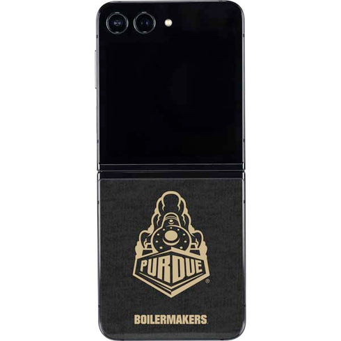 Purdue University Purdue University Signature Logo Galaxy Z Flip5 5G Skin