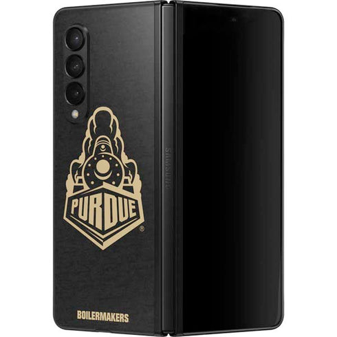 Purdue University Purdue University Signature Logo Galaxy Z Fold3 5G Skin