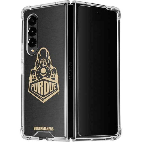 Purdue University Purdue University Signature Logo Galaxy Z Fold4 5G Clear Case
