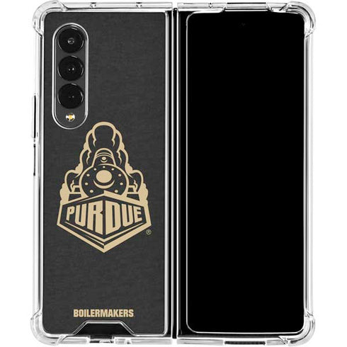 Purdue University Purdue University Signature Logo Galaxy Z Fold4 5G Clear Case