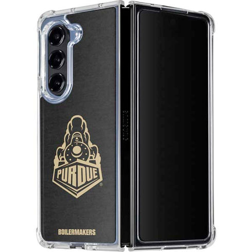 Purdue University Purdue University Signature Logo Galaxy Z Fold5 5G Clear Case
