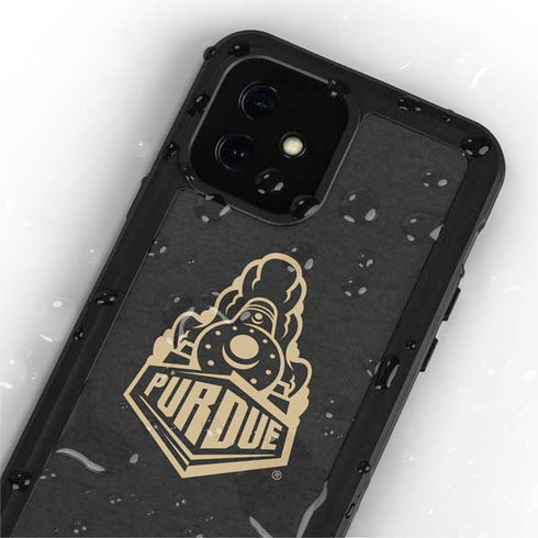 Purdue University Purdue University Signature Logo iPhone 12 Mini Waterproof Case
