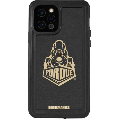 Purdue University Purdue University Signature Logo iPhone 12 Pro Waterproof Case